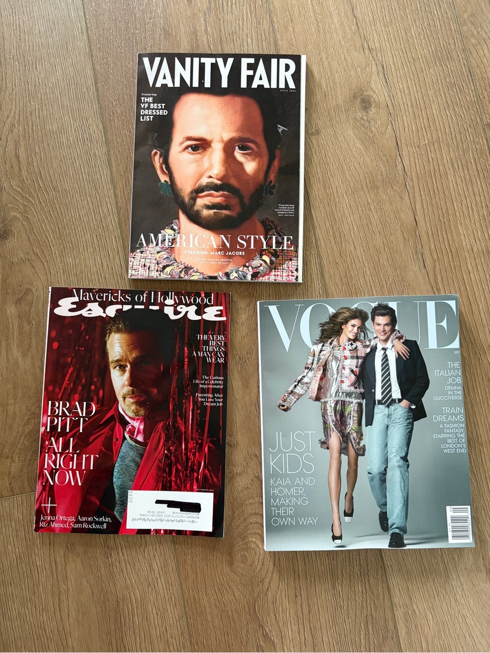 Sept 2026 Magazines Vanity Fair, Esquire & Vogue Magazine